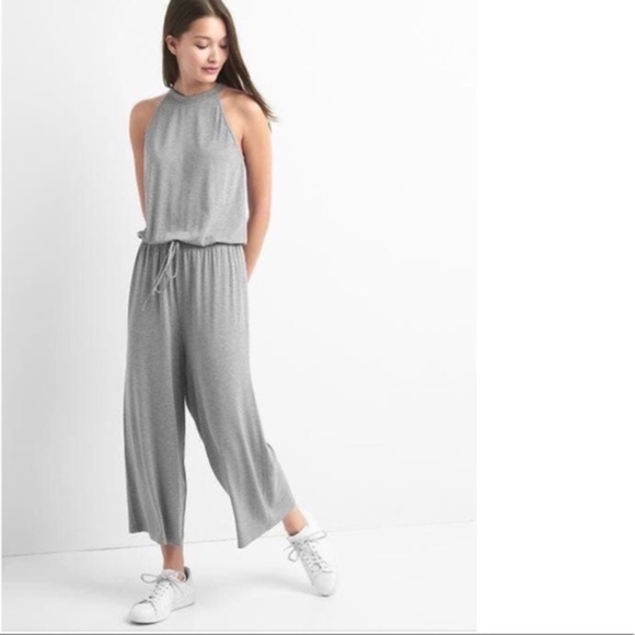 Gap Grey Halter Knit Romper - Picture 1 of 5